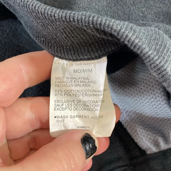 Under Armour Coldgear Sweatpants Womens Size Medium Dark Gray Zipper Fly Joggers - Picture 14 of 15